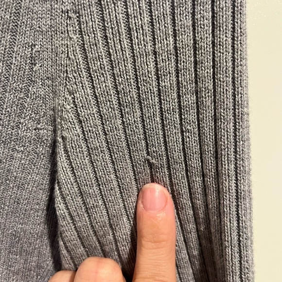 Athleta Gray Women's Merino Wool Open Front Sweater - Picture 5 of 5